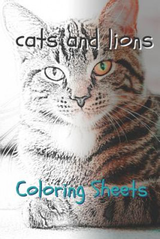 Kniha Cat and Lion Coloring Sheets: 30 Cat and Lion Drawings, Coloring Sheets Adults Relaxation, Coloring Book for Kids, for Girls, Volume 15 Julian Smith