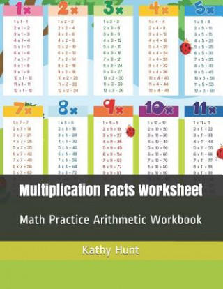 Book Multiplication Facts Worksheet: Math Practice Arithmetic Workbook Kathy Hunt