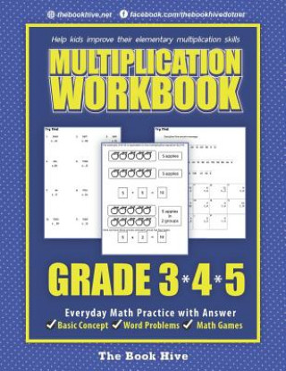 Książka Multiplication Workbook Grade 3 4 5 Melissa Smith