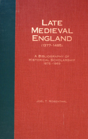 Libro Late Medieval England (1377-1485) Joel T. Rosenthal