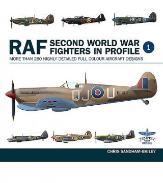 Carte RAF Second World War Fighters in Profile Chris Sandham-Bailey