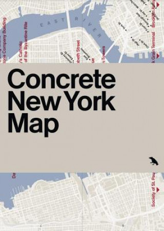 Tiskovina Concrete New York Map Allison C. Meier