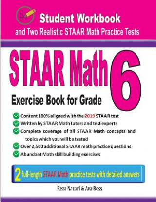 Könyv STAAR Math Exercise Book for Grade 6 Reza Nazari