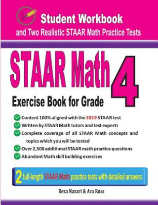 Könyv STAAR Math Exercise Book for Grade 4 Reza Nazari