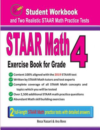 Kniha STAAR Math Exercise Book for Grade 4 Reza Nazari