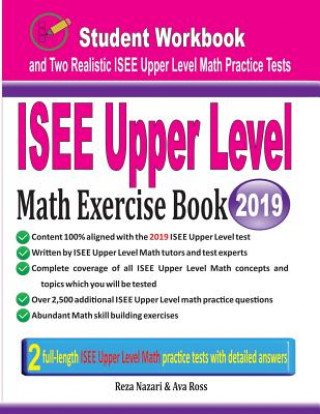 Könyv ISEE Upper Level Math Exercise Book Reza Nazari