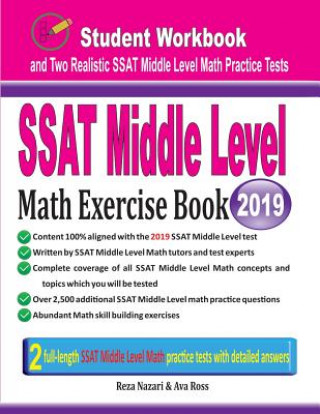 Knjiga SSAT Middle Level Math Exercise Book Reza Nazari