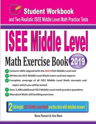 Książka ISEE Middle Level Math Exercise Book Reza Nazari