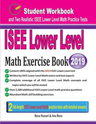 Kniha ISEE Lower Level Math Exercise Book Reza Nazari