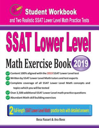 Livro SSAT Lower Level Math Exercise Book Reza Nazari