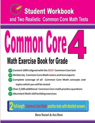 Boek Common Core Math Exercise Book for Grade 4 Reza Nazari