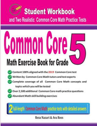 Book Common Core Math Exercise Book for Grade 5 Reza Nazari
