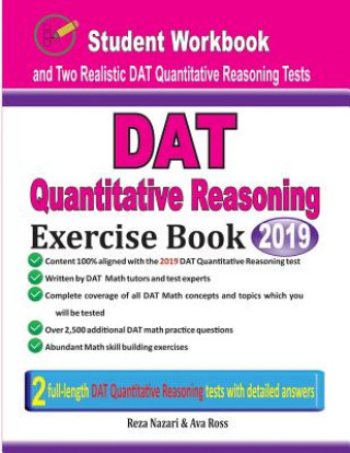 Knjiga DAT Quantitative Reasoning Exercise Book Reza Nazari