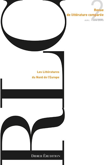 Libro Revue de Litterature Comparee - N2/2015: Les Litteratures Du Nord de l'Europe Pierre Brunel