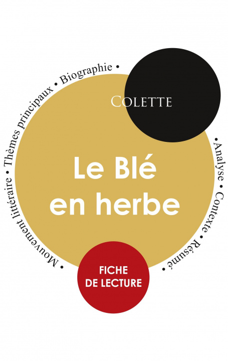 Kniha Fiche de lecture Le Blé en herbe Colette