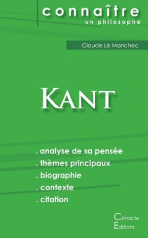 Carte Comprendre Kant (analyse complete de sa pensee) Emmanuel Kant