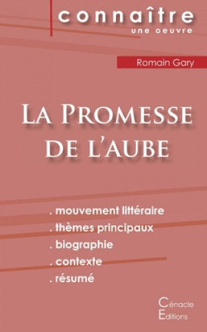 Carte Fiche de lecture La Promesse de l'aube de Romain Gary (Analyse litteraire de reference et resume complet) Romain Gary
