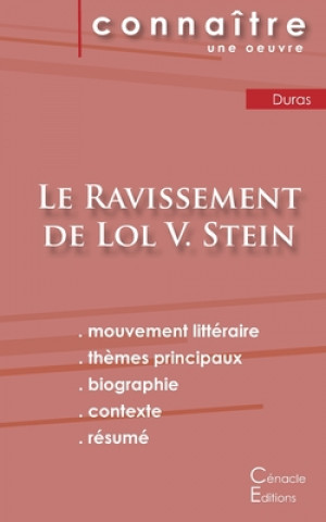 Kniha Fiche de lecture Le Ravissement de Lol V. Stein de Marguerite Duras (Analyse litteraire de reference et resume complet) Marguerite Duras
