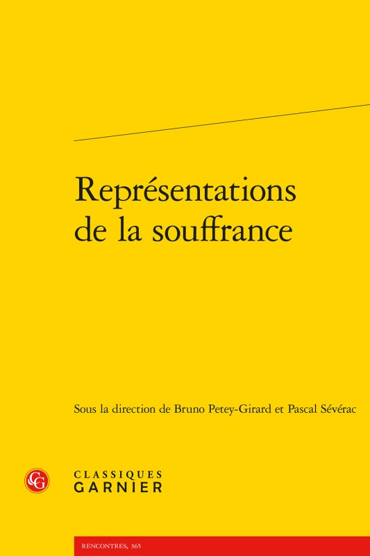 Kniha Representations de la Souffrance Bruno Petey-Girard