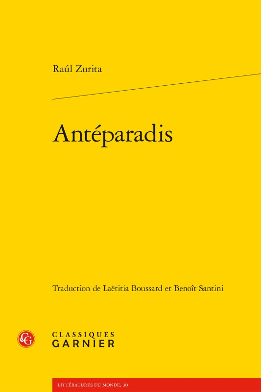 Kniha Anteparadis Raul Zurita