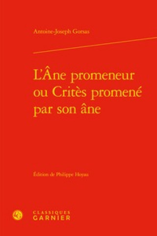 Książka L'Ane Promeneur Ou Crites Promene Par Son Ane Antoine-Joseph Gorsas