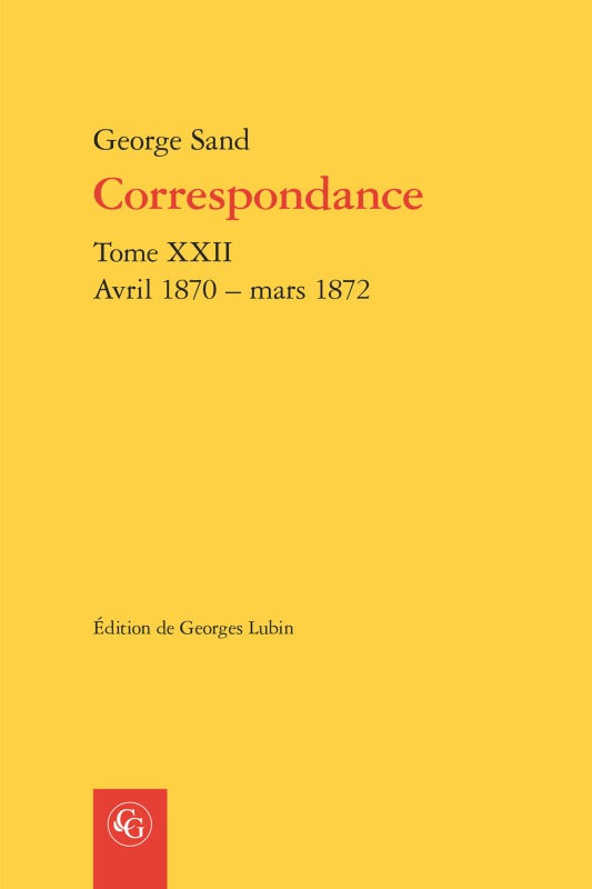 Kniha Correspondance: Avril 1870 - Mars 1872 George Sand