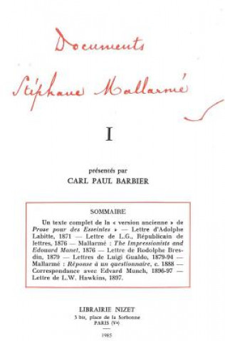 Carte Documents Stephane Mallarme I Carl Paul Barbier
