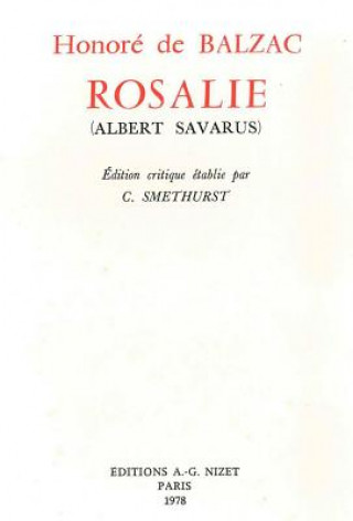 Książka Rosalie (Albert Savarus) Colin Smethurst