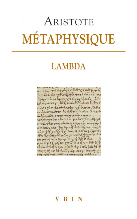 Knjiga Metaphysique Lambda Fabienne Baghdassarian