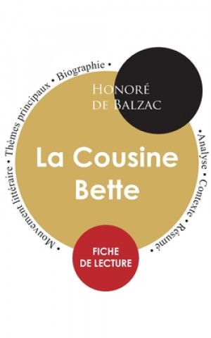 Kniha Fiche de lecture La Cousine Bette (Etude integrale) Honoré de Balzac