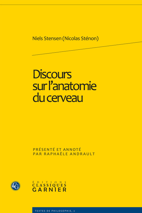 Libro Discours Sur L'Anatomie Du Cerveau (1669) Nicolas Stenon