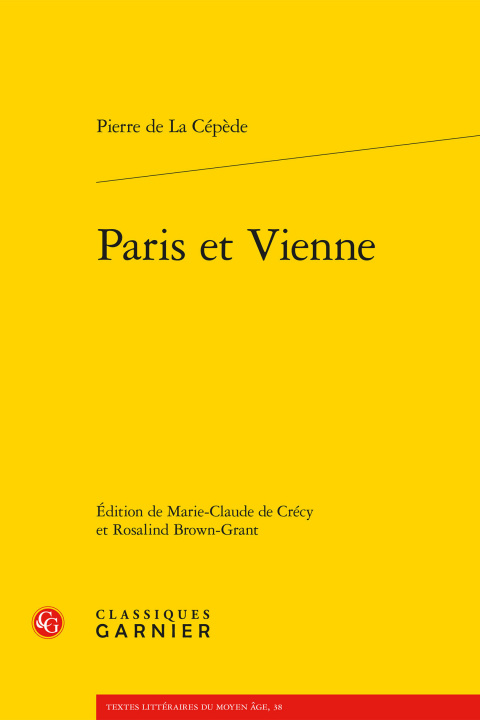 Buch Paris Et Vienne Pierre de La Cepede