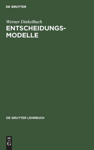 Knjiga Entscheidungsmodelle Werner Dinkelbach