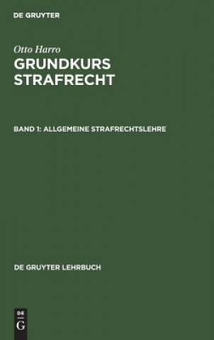 Book Allgemeine Strafrechtslehre Otto Harro