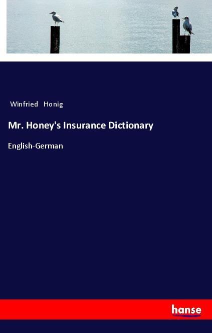 Book Mr. Honey's Insurance Dictionary Winfried Honig