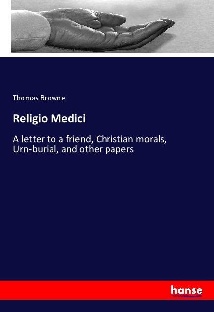 Livre Religio Medici Thomas Browne