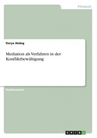 Könyv Mediation als Verfahren in der Konfliktbewältigung Derya Akdag
