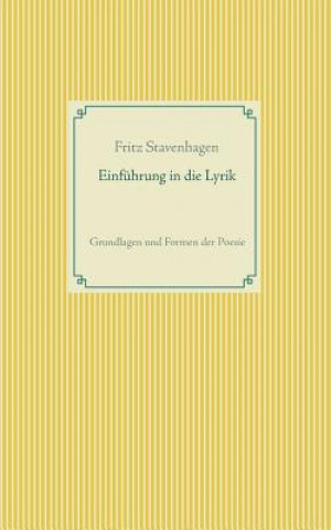 Buch Einfuhrung in die Lyrik Fritz Stavenhagen