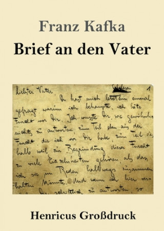 Livre Brief an den Vater (Grossdruck) Franz Kafka