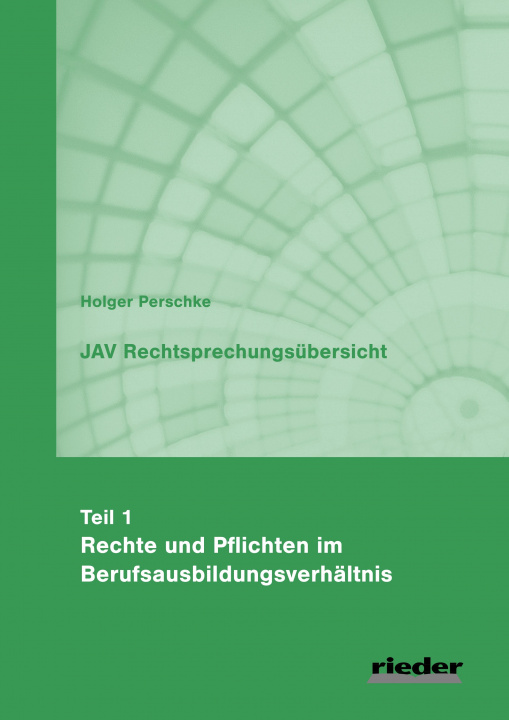 Kniha JAV Rechtsprechungsübersicht - Teil 1 Holger Perschke