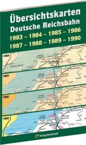 Carte Übersichtskarten der DEUTSCHEN REICHSBAHN 1983-1984-1985-1986-1987-1988-1989-1990 Harald Rockstuhl