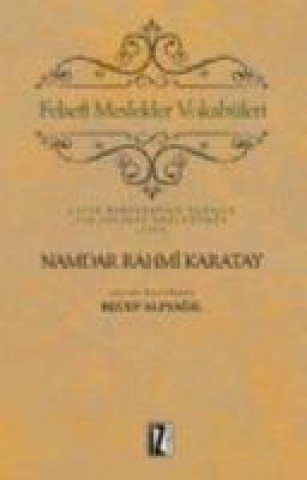 Carte Felsefi Meslekler Vokabüleri Namdar Rahmi Karatay