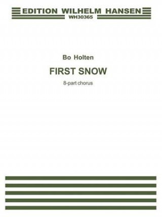 Libro First Snow Bo Holten