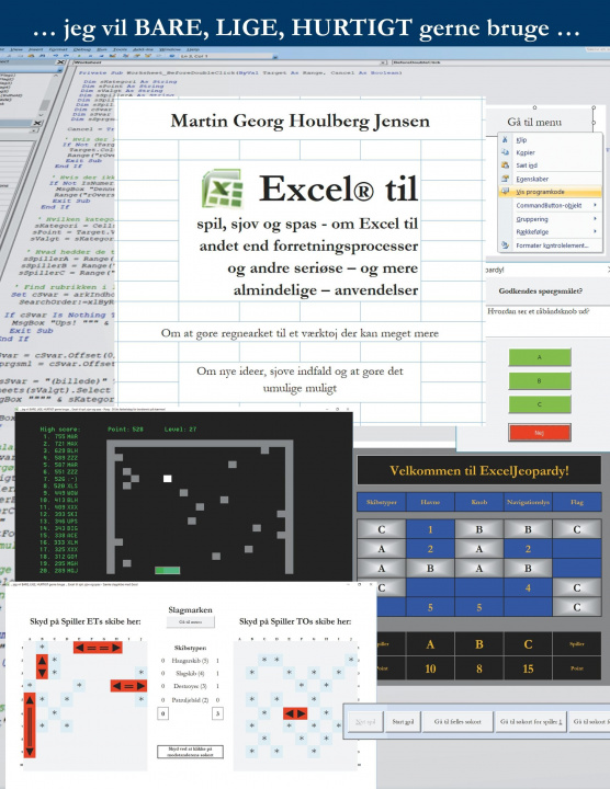 Knjiga Excel til spil, sjov og spas Martin Georg Houlberg Jensen