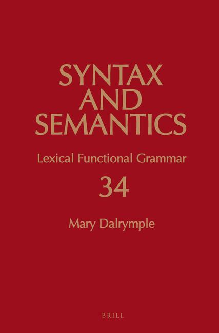 Buch Lexical Functional Grammar Mary Dalrymple