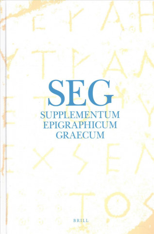 Kniha Supplementum Epigraphicum Graecum, Volume LXIII (2013) Angelos Chaniotis