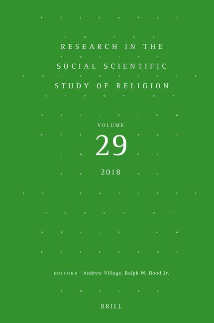 Carte Research in the Social Scientific Study of Religion, Volume 29 Andrew Village