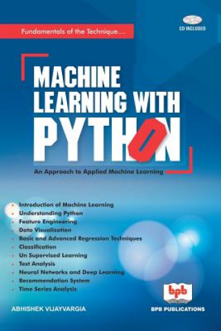 Kniha MACHINE LEARNING WITH  PYTHON Abhishek Vijayvargia