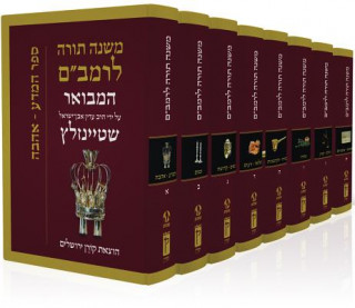 Kniha Rambam Mishne Torah Set, 8 Volumes Adin Steinsaltz