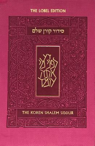 Kniha Koren Shalem Siddur with Tabs, Compact, Pink Koren Publishers